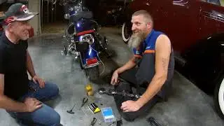 Rear tail light install on a softail