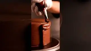 ASMR: Hypnotic Molten Ruby Chocolate Cake Cascade 🍫✨