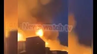Breaking news.Lagos on fire last night at Arena market