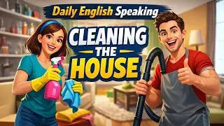 Cleaning the house | Daily English speaking practice for beginners | Learn home vocabulary