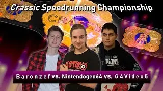 ISGP | Crassic Speedrunning Championship | Baronzef vs. Nintendogen64 vs. G4Video5