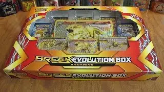 Открытие коробки эволюции Pokemon Arcanine BREAK