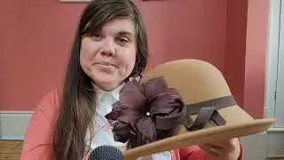 ASMR vintage hat collection (fabric sounds, tapping and scratching)