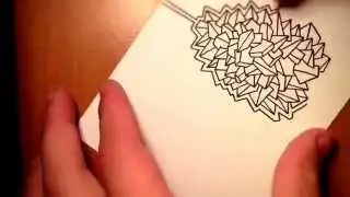 Abstract graphic art speed painting video