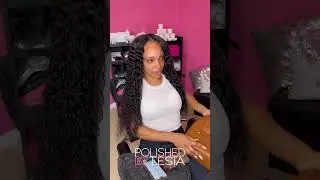 5 bundles of deep wave hair 💕 #polishedbytesia #hairextensions