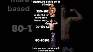 How Much Should You Deadlift at 17? | Real Strength Standards  #fitness #exercise #workout #train
