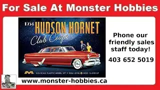 Moebius 1954 Hudson Hornet Club Coupe for Sale At Monster Hobbies Online.