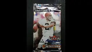 2,000 FLEER IMPACT 2000 HOBBY FOOTBALL PACK! Pulled a MAC MVP Chad Pennington rookie card!