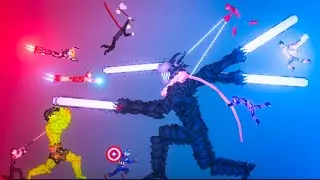 Avengers VS Devil Chainsaw Man in People Playground