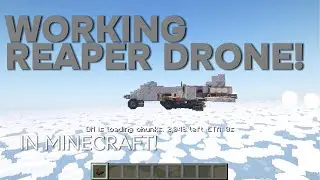 WORKING REAPER DRONE IN MINECRAFT CREATE MOD!