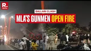 Ballari Clash Over Poster Installation: Videos Show Congress MLA's Man Open Fire In The Air