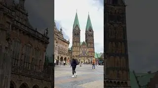 Bremen Old Town Walk | Marktplatz City Sounds 🇩🇪