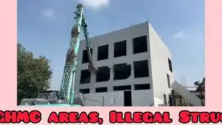 Operation Hydra Continues in GHMC areas, Illegal Structures demolished in Khanapur area of Gandipet