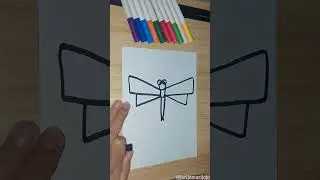 Belajar Menggambar - CAPUNG  #drawing #art #draw #dragonfly