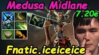 Fnatic.Iceiceice - [Medusa] Midlane Insane MANA Destroy Combo Pa  + Empower | Dota2 7.20