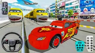 New Mcqueen Car Stuck in Golden Train &ndash; 3D Driving Class 2026 &ndash; Android Gameplay &ndash; New Update