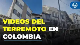 Impresionantes videos del terremoto de 7.4 hoy en Colombia | Muchos edificios cayeron