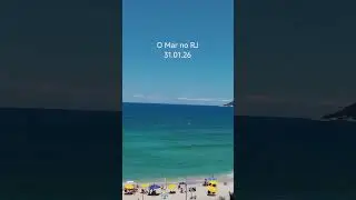 O MAR NO RJ HOJE #shorts #nofilter #asmr #beach
