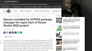 Opencv lib installed by VCPKG package manager  for Visual Studio project