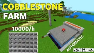 Minecraft cobblestone farm 10000/h #minecraft 