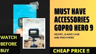 gopro hero 9 accessories unboxing || hindi|| motovloging setup || cheap price