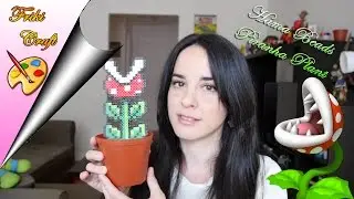 Hama Beads Planta Piraña de Mario Bros