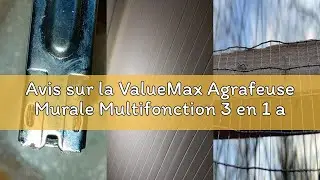 Avis sur la ValueMax Agrafeuse Murale Multifonction 3 en 1 avec 3000 Agrafes, Agrafeuse Manuelle Ada
