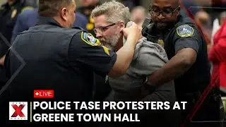 LIVE | Tensions Erupt at Greene Town Hall as Police Tase Protesters |  NewsX World