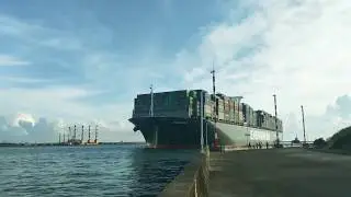 6-21長榮G-TYPE-長賀EVER GREET (S2進港&rarr;1115碼頭) 船籍巴拿馬PA