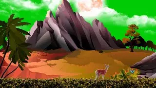 Safari Jungle Green Screen Video With Mountain Green Screen Template Video Background 