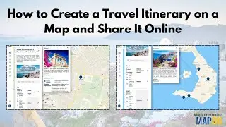 How To Create Travel Itineraries on Map #mapog #gismapping #tech #itinerary #datavisualization #gis