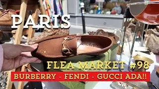 Shopping di pasar loak Paris biasanya pedagangnya terima kartu ~ ada LV Fendi Gucci Burberry banyak!