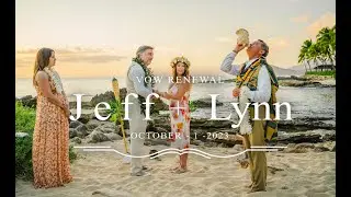 A Surprising Vow Renewal at Paradise Cove Oahu - Jeff and Lynn