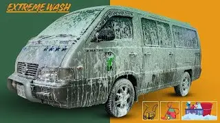 Deep Cleaning a FILTHY SsangYong Istana 🚐💦 | Extreme Car Wash ASMR