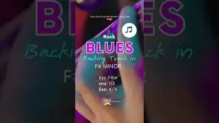 Blues Backing Track in F#m