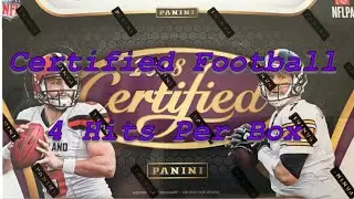 2018 Panini Certified Football Hobby Box. 4 Hits!