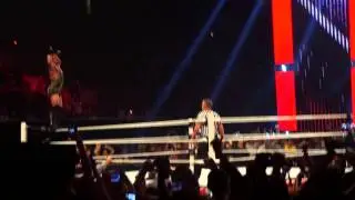 RVD VS Chris Jericho Live view from Barclays Center (5 Star Frog Spalsh in video)