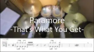 Paramore - That's What You Get - DrummerFrank Drum Cover - With Drum Score