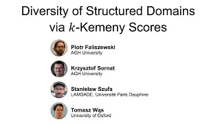 Diversity of Structured Domains via k-Kemeny Scores