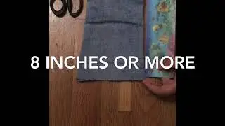 How to make DIY denim scrunchies DIY