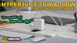 SAO ĐẮT VẬY? SẠC ĐA NĂNG HYPERJUICE 100W & 70W USB-C GAN TRAVEL CHARGER HJ1002