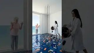 THIS FLOOR IS INSANE 😱 iPhone 17 Pro Embedded Epoxy Floor with Suspended Bed