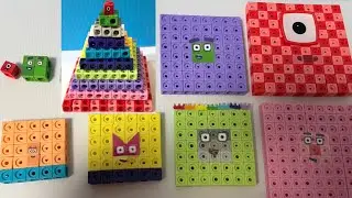 numberblocks step squad squares 1-100 math numberblocks toys learning math for kids Merry Christmas