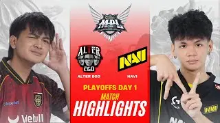 [HIGHLIGHTS] ALTER EGO vs NAVI PLAYOFFS | MPL ID S16 AE vs NAVI