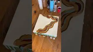 Dutch pour &bull;Paint flow&bull;Acrylic painting #dutchpour #acrylicart