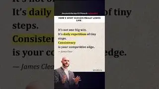 Success is built daily, not instantly #shorts #motivation #jamesclear  #consistency