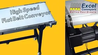 High Speed Belt Conveyor @excelconveyors #beltconveyor #conveyorsystem #conveyor