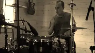 Benjamin Riggi drums recording session at Black Bear Studio