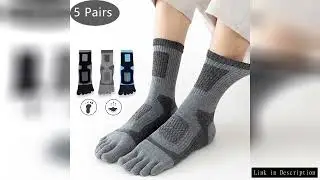 5 Pairs Toe Sport Short Socks Man Thick Compression Mesh Endurable Fitness Bike Run Outdoor Basketba