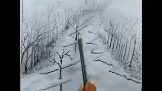 Explore the Beauty of BARE Tree Landscapes in Painting!
